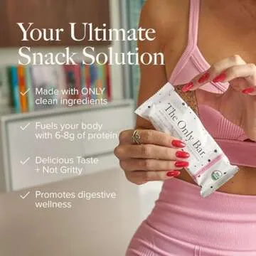 Truvani Organic Plant Based Snack Bars | 6g Protein | Vegan | Gluten Free