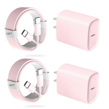 20W Phone 16 15 Pro Charger with 10FT Cable - Fast, Safe Charging for All Devices