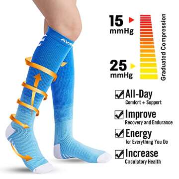 Stylish DOVAVA Compression Socks for Active Lifestyle