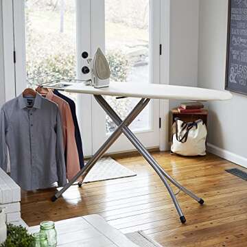 Mega Ironing Board with Sleeve Board and Adjustable Height