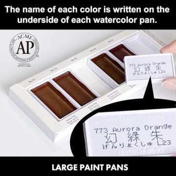 Kuretake GANSAI TAMBI GRANULATING COLOR 5 colors set, Watercolor Paint Set, Professional-Quality for Artists and Crafters, AP-Certified, for Adult, Made in Japan