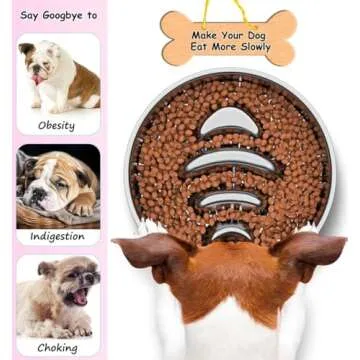 Codsmol Slow Feeder Dog Bowls - Stainless Steel Fish Bone Design for Healthy Pet Dining