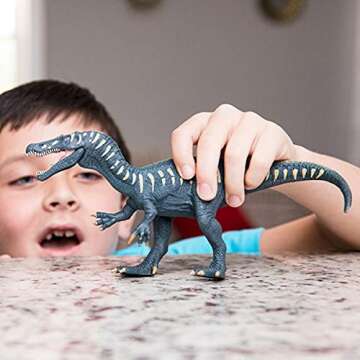 Schleich Dinosaurs, Realistic Dinosaur Figures for Boys and Girls, Baryonyx Toy with Movable Jaw, Ag...
