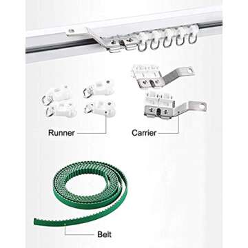 Homesupplier Smart Curtains, Remote Control Curtain Rod, WiFi Control, Compatible with Alexa, Google...