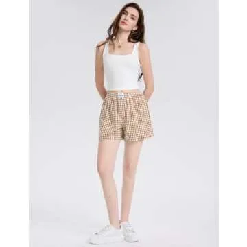 Comfortable LOMON Womens Cotton Boxer Shorts for Summer