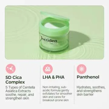 Torriden BALANCEFUL Toner Pads (60 Pads) | Daily Exfoliating Pads with PHA & LHA for Oily, Combo, and Sensitive Skin | 5D CICA, Panthenol