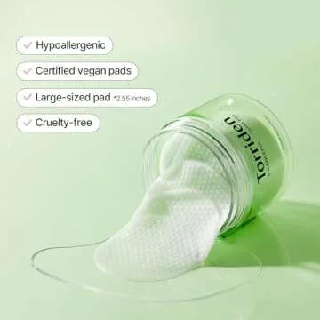 Torriden BALANCEFUL Toner Pads (60 Pads) | Daily Exfoliating Pads with PHA & LHA for Oily, Combo, and Sensitive Skin | 5D CICA, Panthenol