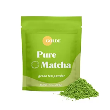 GOLDE - Pure Matcha - Ceremonial Grade Powder - Green Tea Superfood w/L-Theanine & Antioxidants - 60...