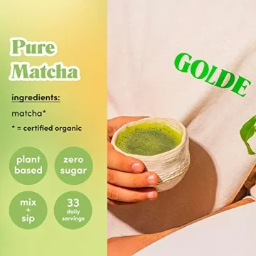 GOLDE Pure Matcha Ceremonial Grade Energy Boosting Tea