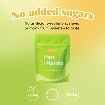 GOLDE Pure Matcha Ceremonial Grade Energy Boosting Tea