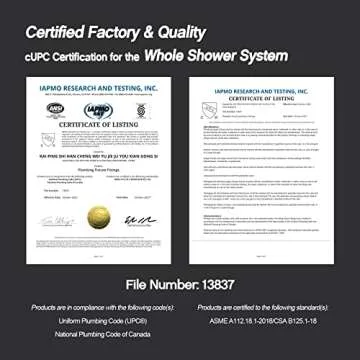 KOJOX Shower System Bathroom Luxury 12 Inch Rain Shower Head with Handheld Mixer Shower Combo Set Wall Mounted Shower Faucet Trim with Valve Brush Gold