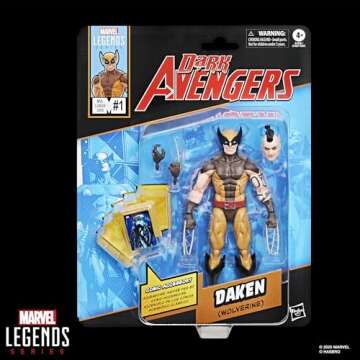 Marvel Legends Series Daken (Wolverine), Dark Avengers #1 (2009) Comics-Inspired Collectible 6-Inch ...