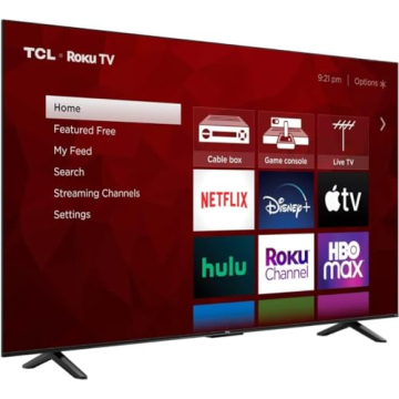 TCL 75" 4-Series 4K Smart Roku TV for Home
