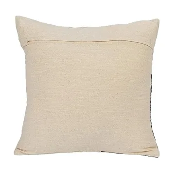 Creative Co-Op 18-Inch Jute Embroidery Pillow for Style