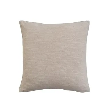 Creative Co-Op 18-Inch Jute Embroidery Pillow for Style