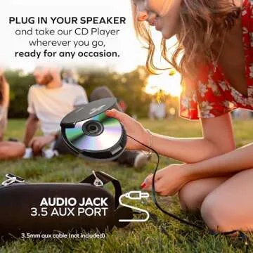 Coby Portable CD Player with Headphones and Radio