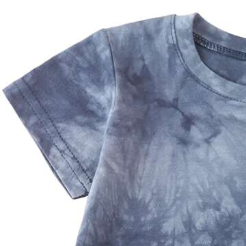 Baby Boys Tie Dye Summer Outfit Set - Stylish & Comfy