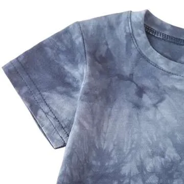Baby Boys Tie Dye Summer Outfit Set - Stylish & Comfy