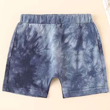 Baby Boys Tie Dye Summer Outfit Set - Stylish & Comfy