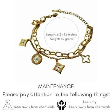 White Ermine Bracelet & HairBand Set in Yellow Gold