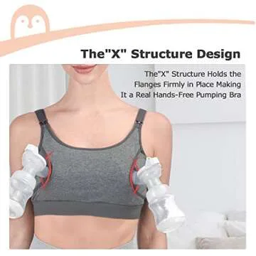 Momcozy Hands-Free Pumping Bra – Comfortable & Versatile 2 Pack
