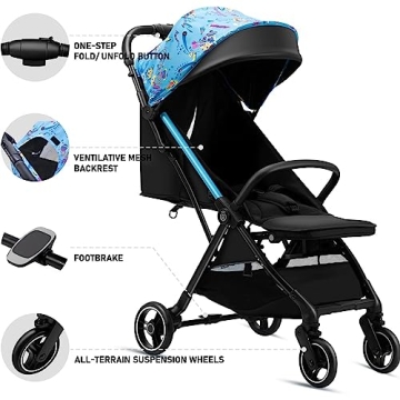 RoyalBaby Lightweight 360 Classic Seat Baby Stroller