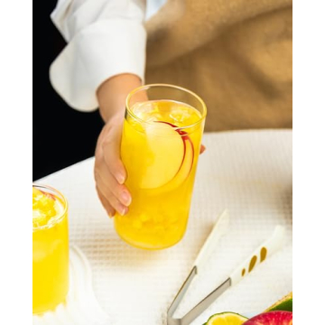 LUXU Elegant Highball Glasses Set for All Beverages