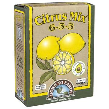 Down to Earth Organic Citrus Fertilizer Mix 6-3-3, 5 lb