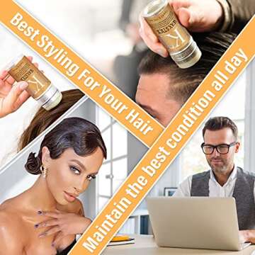 FUNAN Hair Wax Stick (2 pack) - for Hair Wigs Edge Control, Slick Pomade, Non-greasy Styling, for Fly Away & Edge Frizz Hair