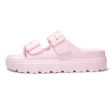 FunkyMonkey Adjustable Thick-sole EVA Slides for Women