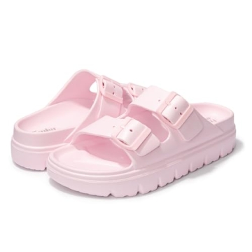 FunkyMonkey Adjustable Thick-sole EVA Slides for Women