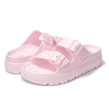 FunkyMonkey Adjustable Thick-sole EVA Slides for Women