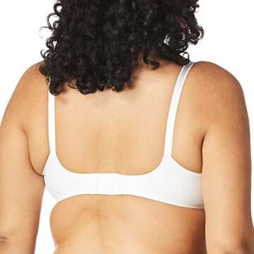 Olga Women's No Side Effects Underwire Contour Bra, White, 44DD