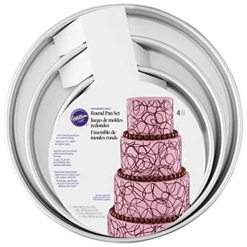 Wilton Round Cake Pans Set with Adjustable Cake Leveler