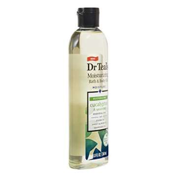 Dr. Teals Bath & Body Oil Gift Set (2 Pack, 8.8oz Ea.) - Rejuvenating Eucalyptus & Spearmint Blended with Pure Epsom Salt - Essential Oils Hydrate Skin & Alleviates Daily Stress at Home