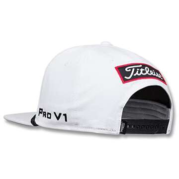 Titleist Rope Flat Bill Hat Legacy Collection - 10 White/Black