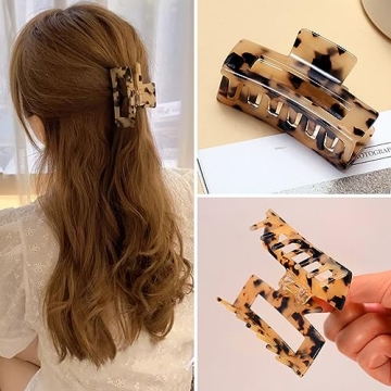 Affordable 3 Inch Tortoise Shell Hair Claw Clips for Women