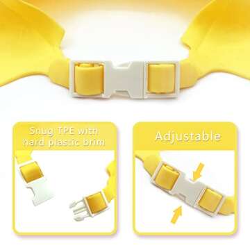 Baby Shower Cap Waterproof Shampoo hat for Children Toddler Girls Boys Protect ears eyes.Adjustable Silicone Bathing Crown.