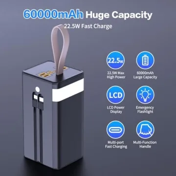 60000mAh Portable Charger with Fast Charging