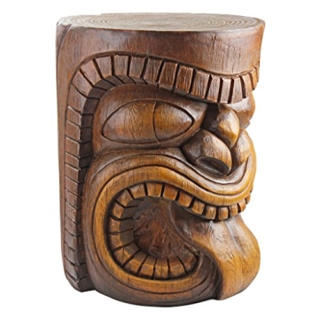 Design Toscano Grand Tiki Face Table for Outdoor Charm