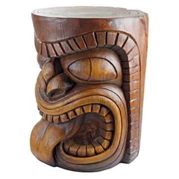 Design Toscano Grand Tiki Face Table for Outdoor Charm