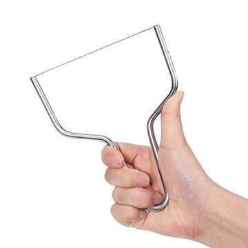 ACKEIVTO Cheese Lyre, Cheese Slicer, Stainless Steel Cheese Slicers with Wire, Handheld Butter Cutte...