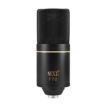 MXL 770 Condenser Microphone for Podcasting, Singing, Home Studio Recording, Gaming & Streaming | XL...
