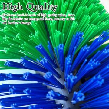 LAIAMER Livestock Scratch Brushes, Horse Scratcher Cow Scratcher Grooming Horse Supplies with Screws, Relieve Itchy Livestock Back Massage Brush for Goat, Pigs and Other Livestock