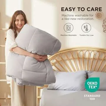 Bedsure Comforter Duvet Insert - King Size All Season Bedding