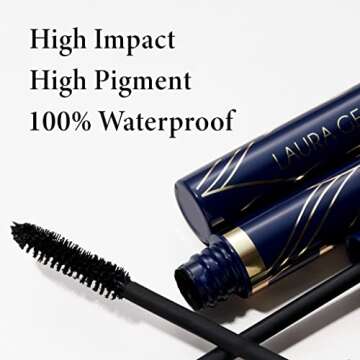 LAURA GELLER NEW YORK Always There Waterproof Lengthening Mascara in Black | Long-Lasting Mascara for Volume and Length