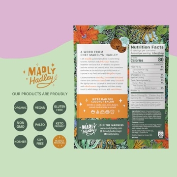 Organic Vegan Coconut Bacon Crunchy Plant-Based Snack Delight