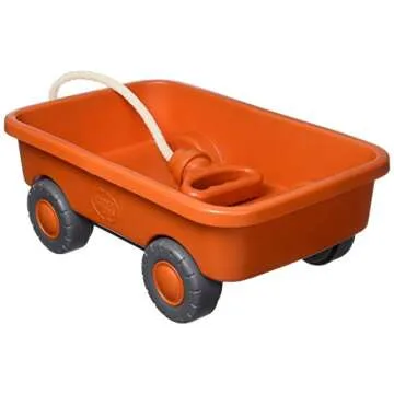 Green Toys Wagon, Orange CB - Pretend Play, Motor Skills, Kids Outdoor Toy Vehicle. No BPA, phthalat...