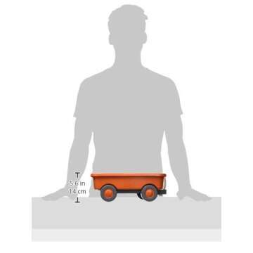 Green Toys Wagon, Orange CB - Pretend Play, Motor Skills, Kids Outdoor Toy Vehicle. No BPA, phthalates, PVC. Dishwasher Safe, Recycled Plastic, Made in USA.