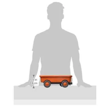 Green Toys Wagon, Orange CB - Pretend Play, Motor Skills, Kids Outdoor Toy Vehicle. No BPA, phthalates, PVC. Dishwasher Safe, Recycled Plastic, Made in USA.